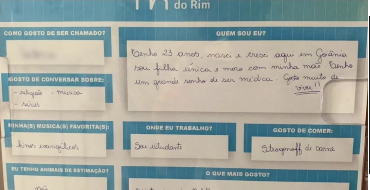 ‘Prontuário afetivo’ hospital pede objetos a parentes para acolher pacientes com Covid-19 em Goiânia