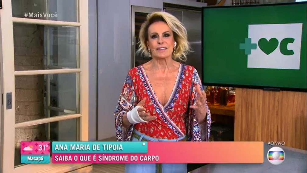Ana Maria Braga passa por cirurgia na mão para tratar síndrome do túnel do carpo