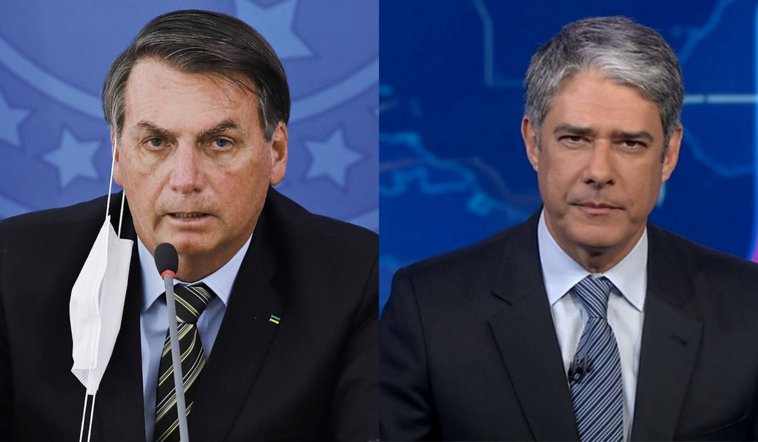 Bolsonaro chama William Bonner de “mentiroso” e “cara de pastel”