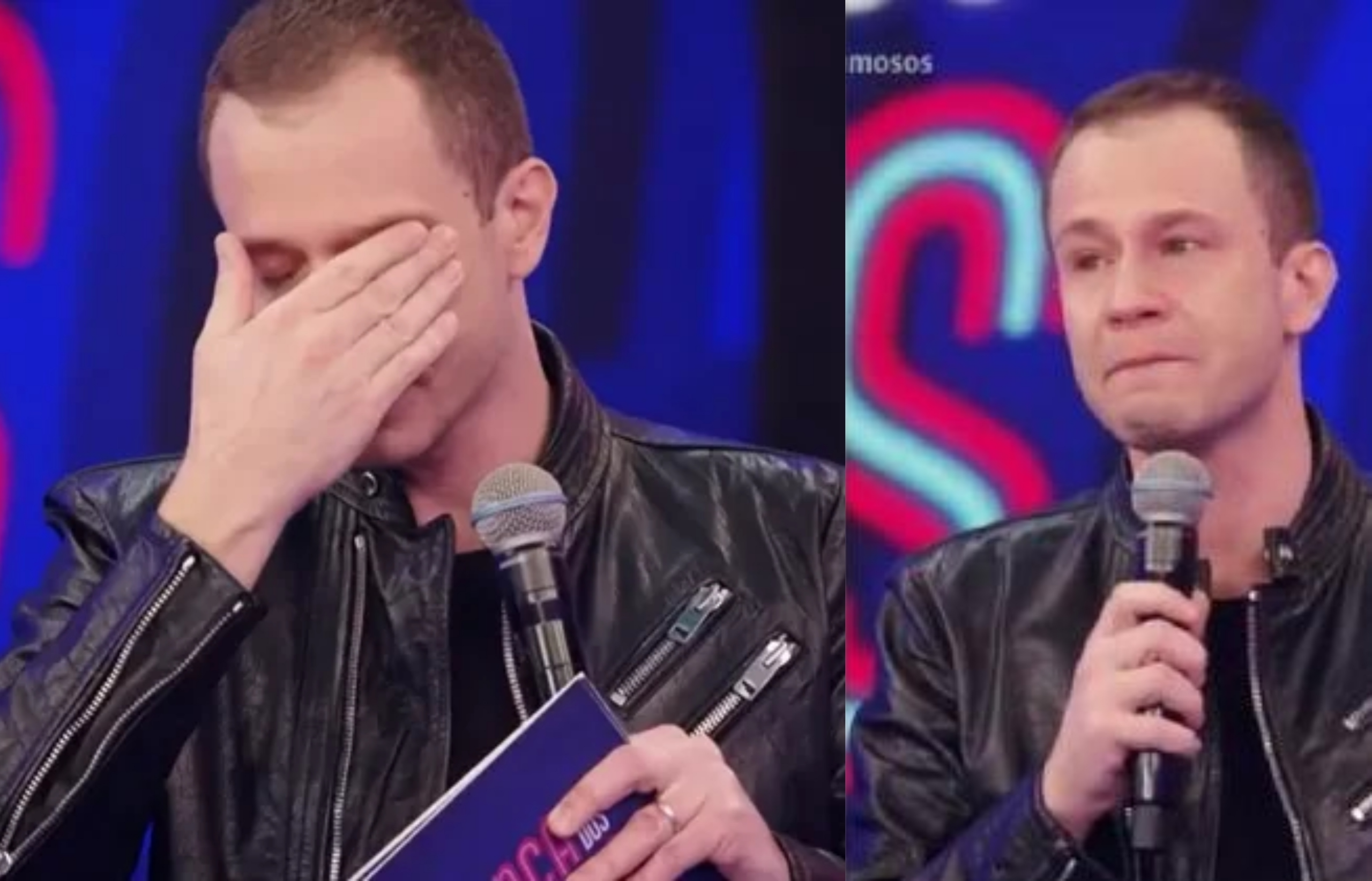 Em último programa, Tiago Leifert vai às lágrimas e homenageia Faustão: "É por ele que estou aqui"