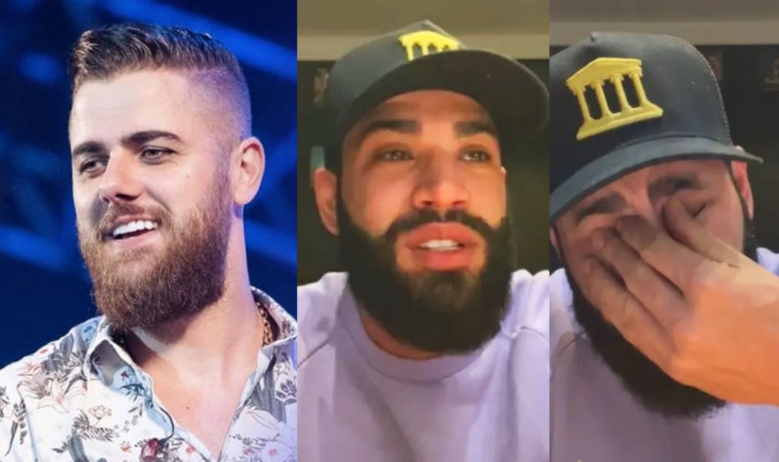 Zé Neto 'invade' live de Gusttavo Lima e assume culpa após polêmica com Anitta: "Joga pra mim, irmão"