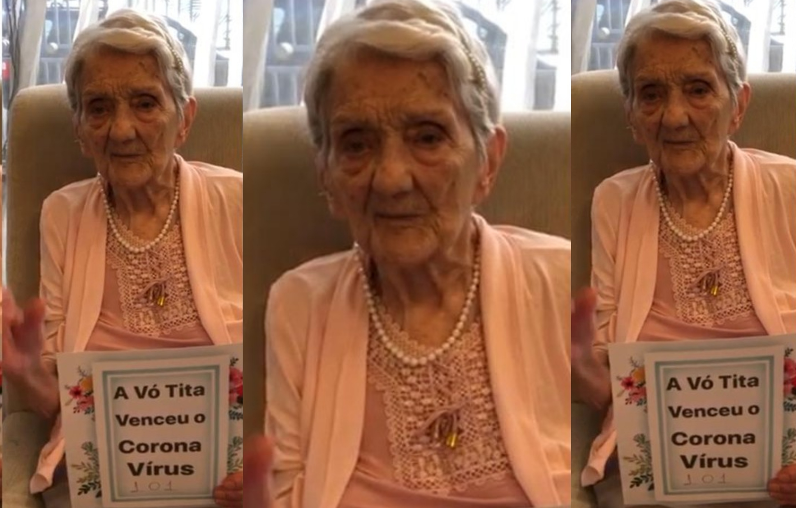 Em SP, idosa de 101 anos celebra recuperação do coronavírus