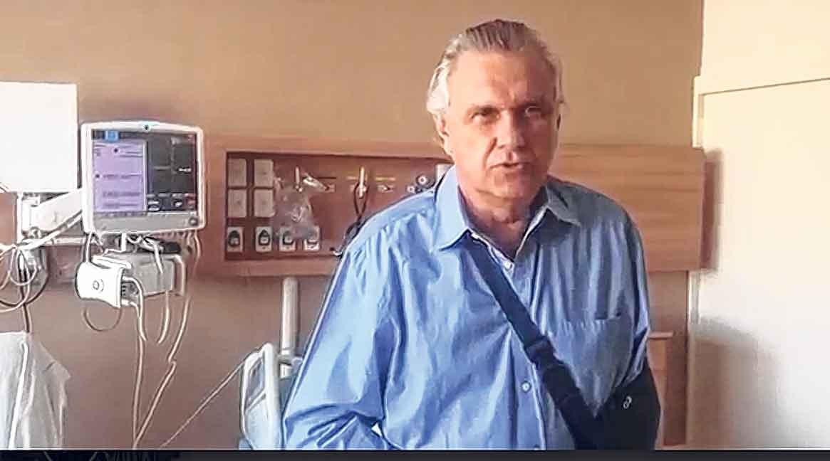 Caiado diz que sofreu embolia pulmonar: “A mula judiou de mim”