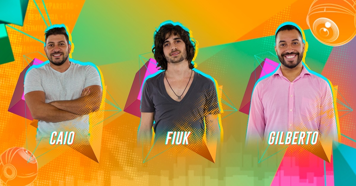 Caio, Fiuk e Gilberto estão no 12º Paredão do 'BBB 21'