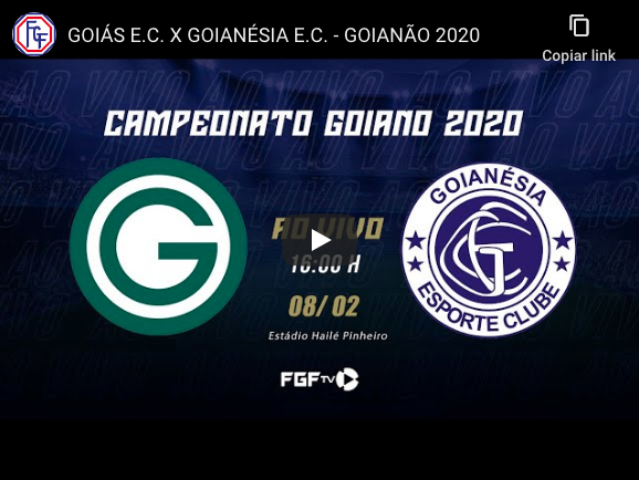 Ao vivo: Goiás x Goianésia