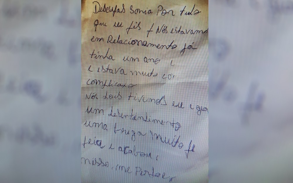 Ciclista suspeito de matar amante deixa carta para esposa