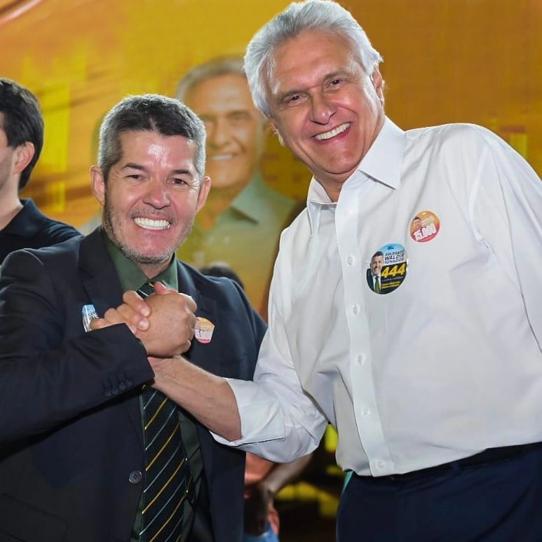 Caiado reforça seu  apoio a Delegado  Waldir para Senado