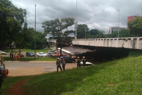 Trecho de viaduto que desabou no centro de Brasília será demolido