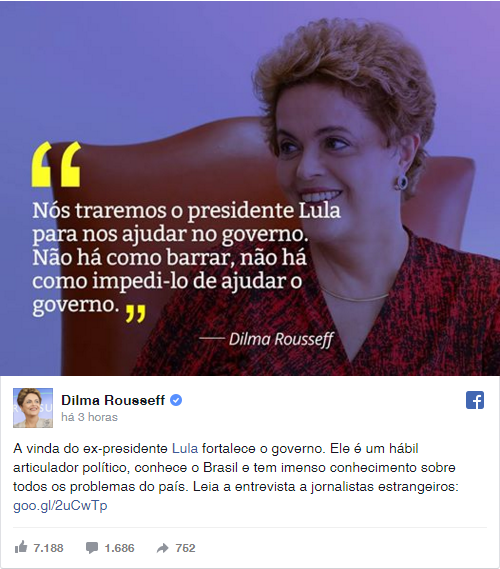 “Punição sem crime é a maior das brutalidades contra o ser humano”, diz Dilma