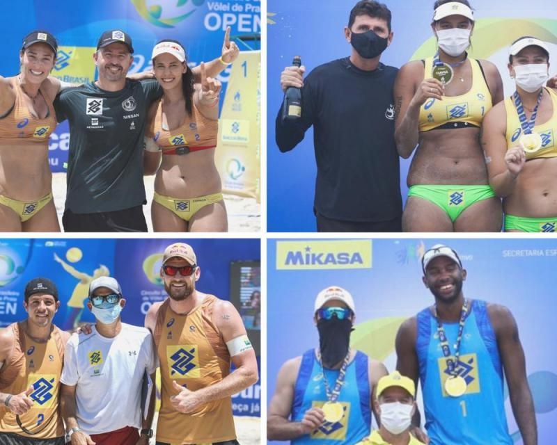 Duplas brasileiras do vôlei de praia conhecem adversários na Olimpíada de Tóquio