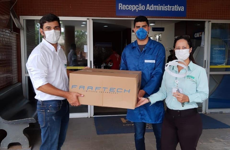 Máscaras de proteção facial são doadas ao Huapa