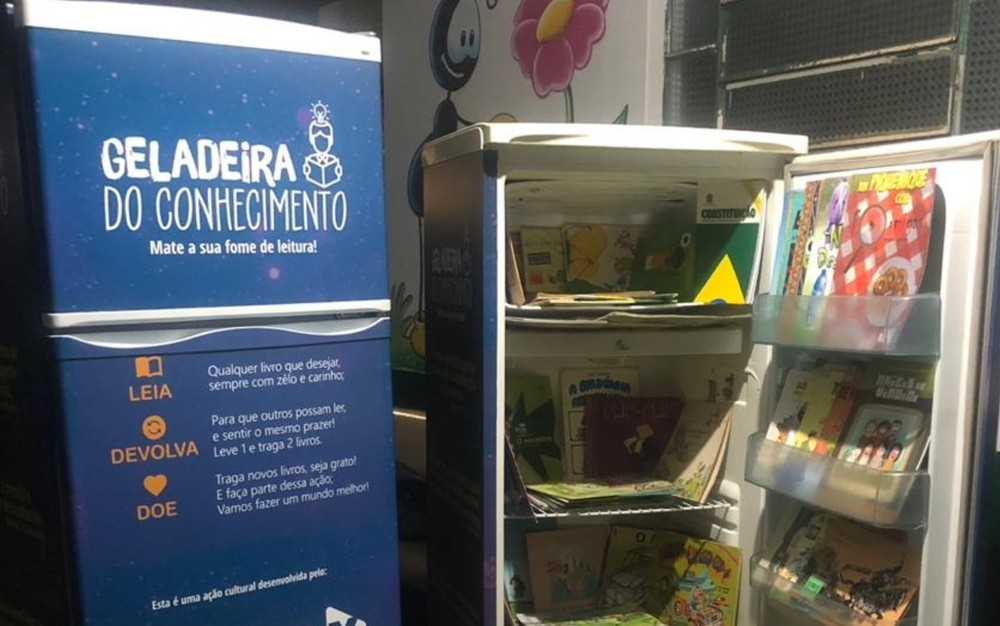 Projeto “Geladeira do Conhecimento” é realizado em Trindade