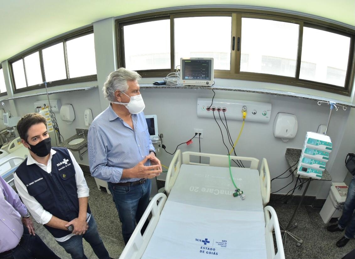 Em Uruaçu, Caiado inaugura oitavo Hospital de Campanha