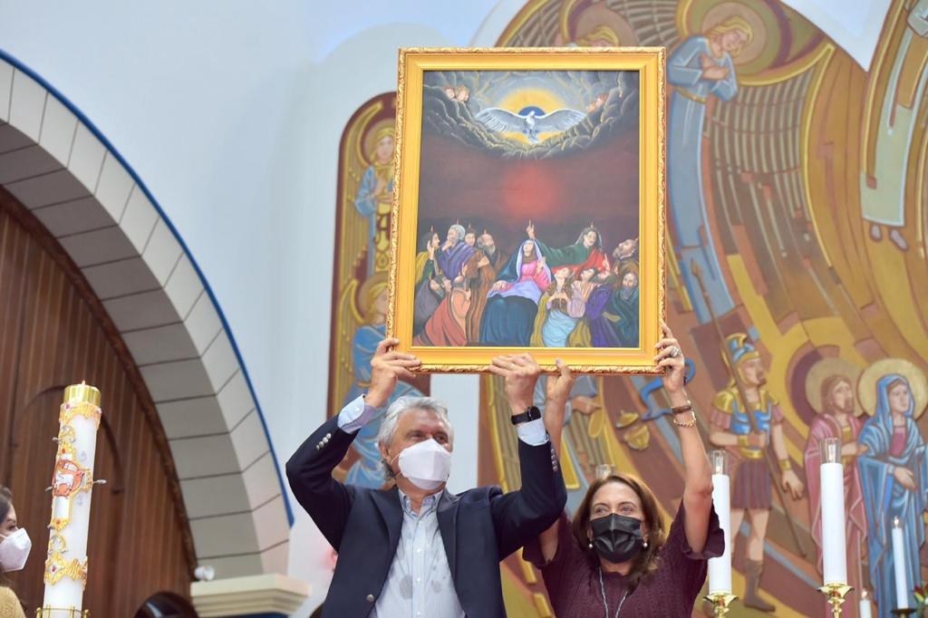 Jaraguá: Caiado entrega restauração da Igreja Nossa Senhora da Conceição e reforma da GO-427