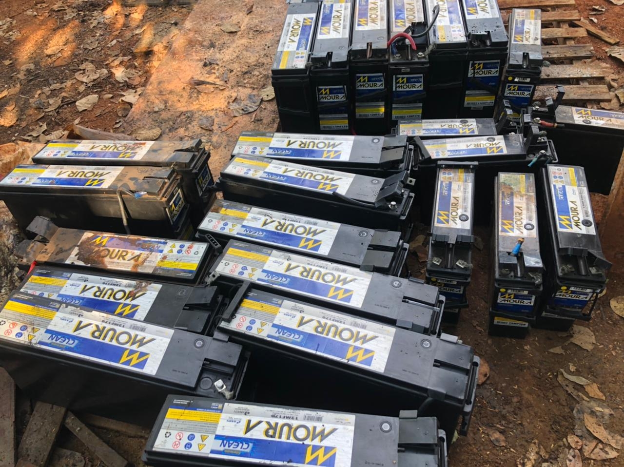 Baterias furtadas são encontradas pela PM em Aparecida