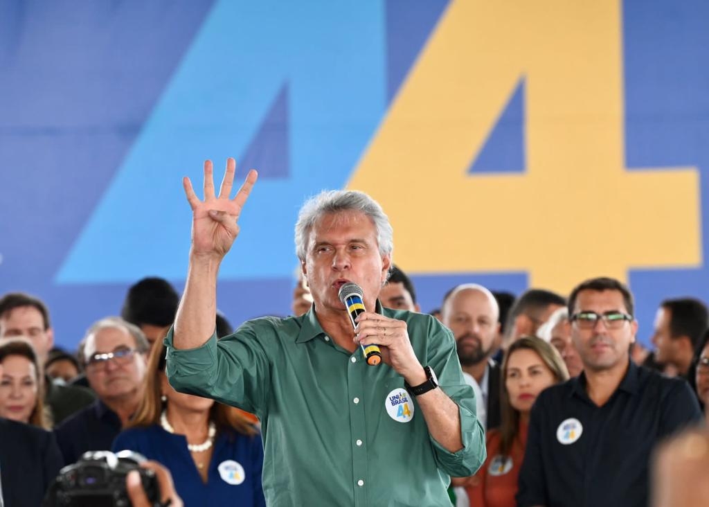 "Mar de gente" em encontro do União Brasil demonstra força de Caiado
