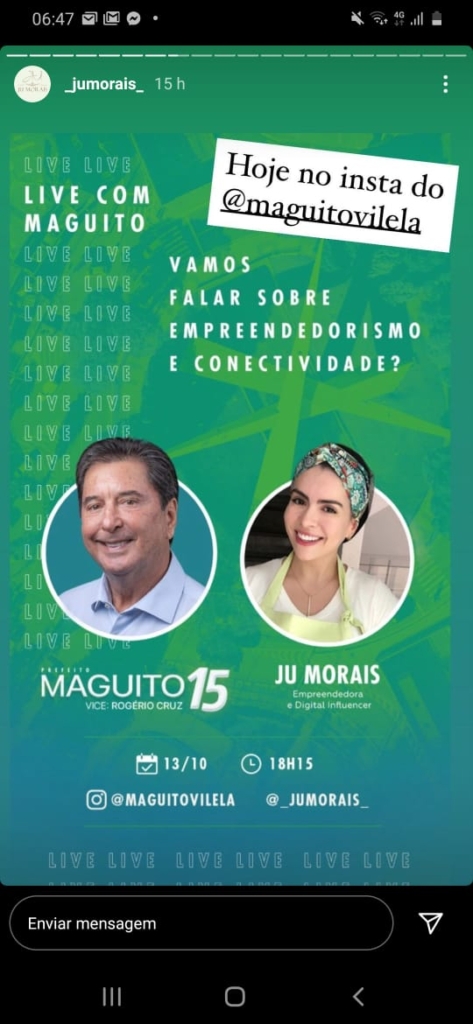 "Live" do MDB com digital influencer motiva disputa de liminares na Justiça