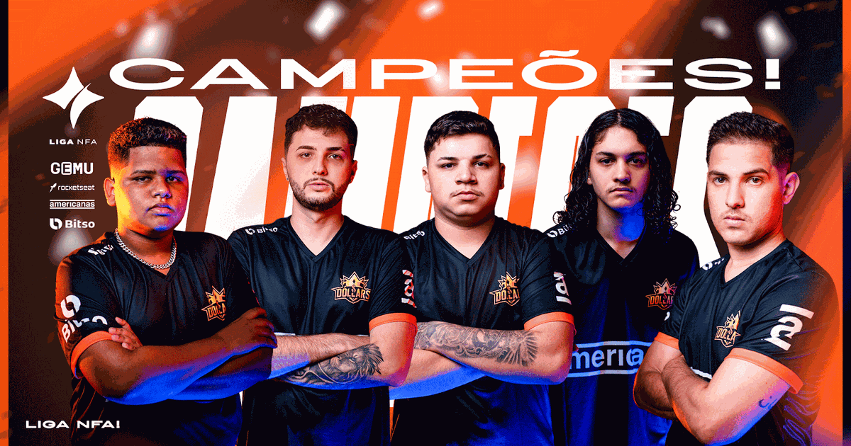 FREE FIRE: Dollars é a grande campeã da Liga NFA