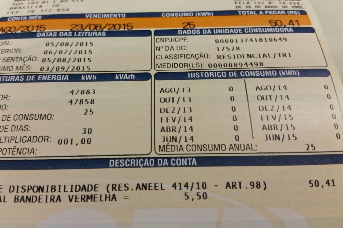 Energia elétrica impulsiona inflação oficial na prévia de julho
