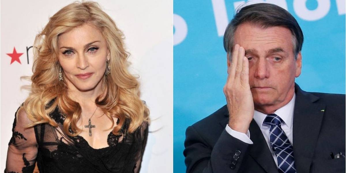 Madonna protesta pela Amazônia e troca o nome do presidente brasileiro