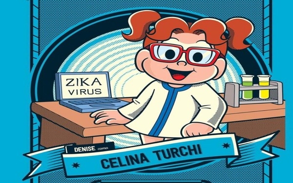 Médica goiana que organizou pesquisa sobre o zika vírus recebe homenagem da Turma da Mônica