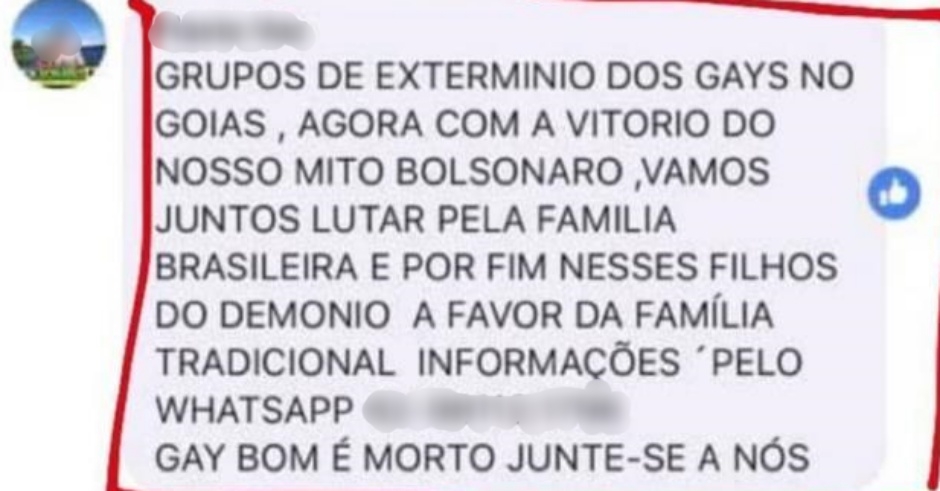 Polícia Civil investiga criação de grupo para extermínio de gays em Goiás