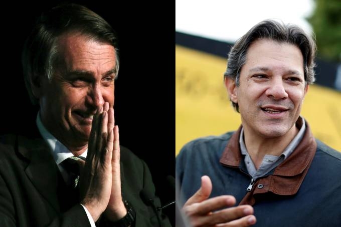 Bolsonaro sobe para 33% e Haddad salta para 16% em nova pesquisa BTG/FSB