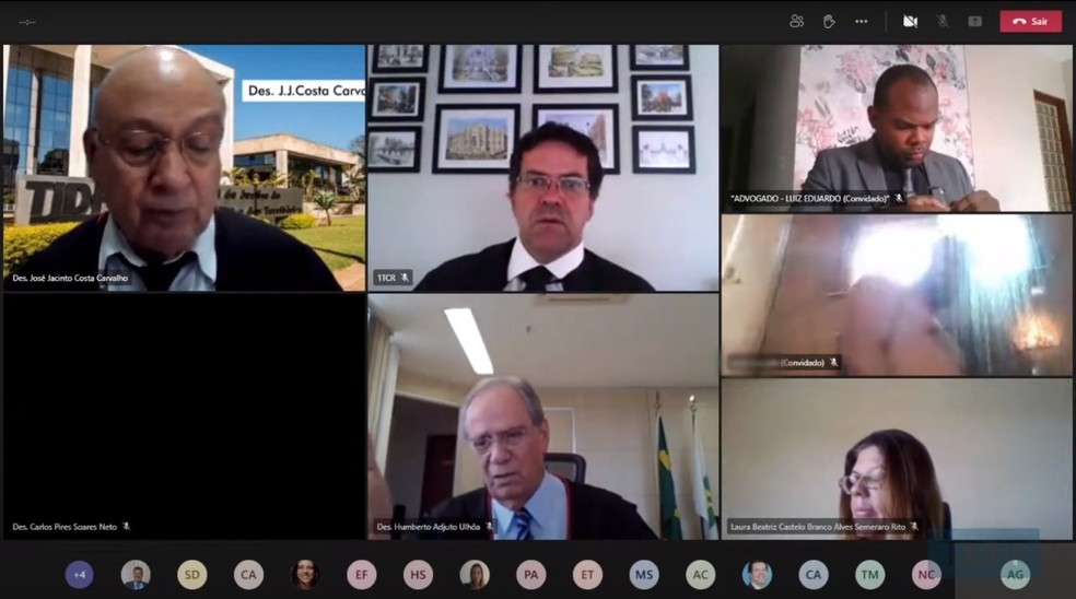 Advogado aparece tomando banho durante julgamento online no tribunal de justiça do DF