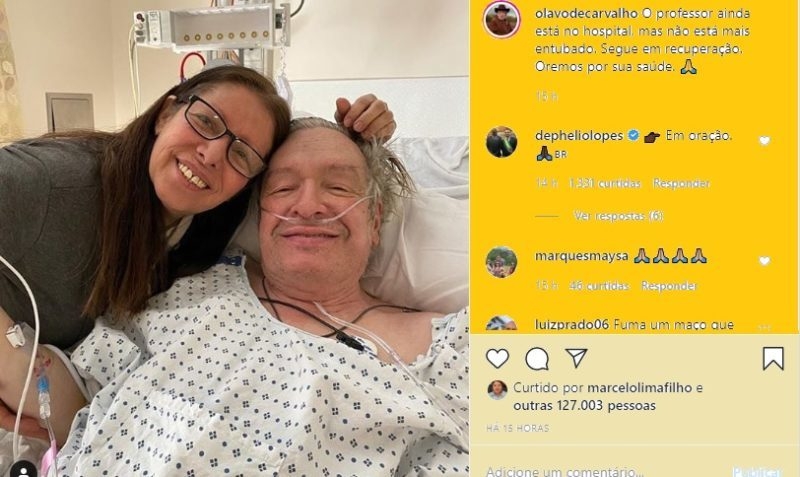 Olavo de Carvalho volta a ser internado com problemas respiratórios