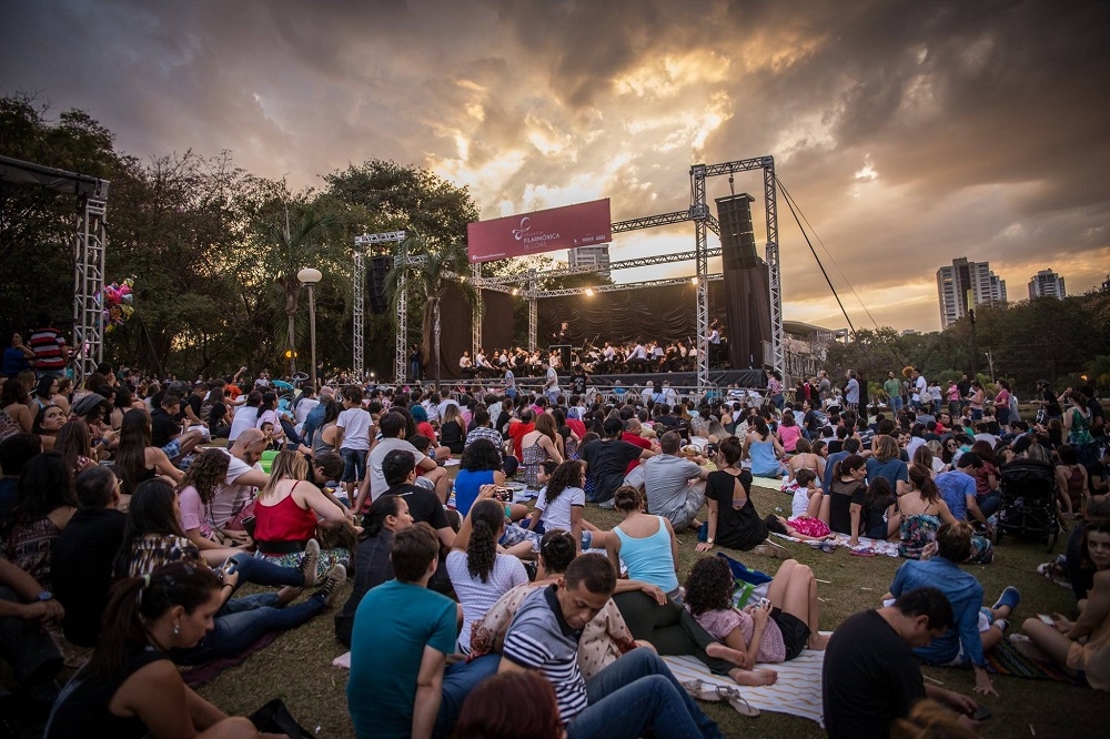 Orquestra Filarmônica realiza concerto em parque de Goiânia