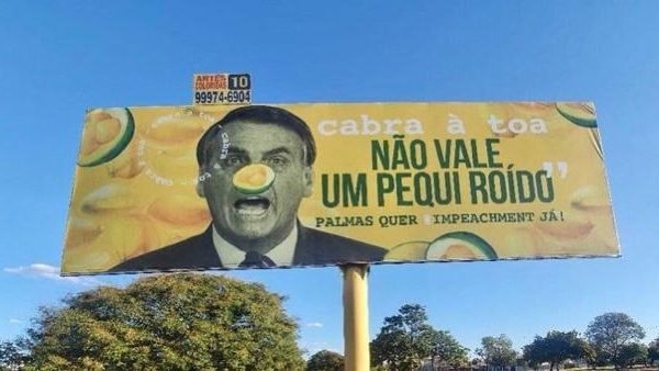 Sociólogo que colocou  outdoor em Palmas contra Bolsonaro tem liminar negada pelo STJ