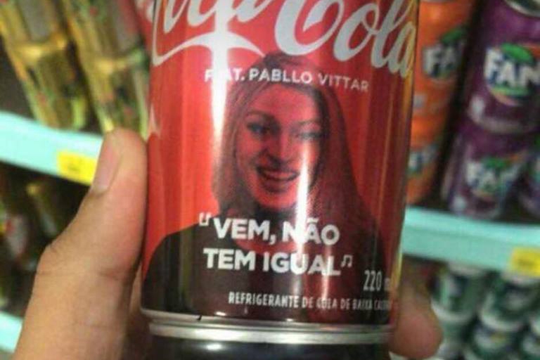 Coca-Cola estampa Pablo Vittar no rótulo das latas