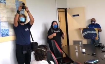 Alunos e professores ocupam reitoria da UFG contra nomeação de Angelita para o cargo de reitora