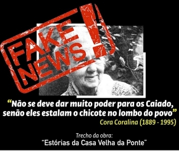 Cora Coralina protagoniza maior fake news publicada em Goiás