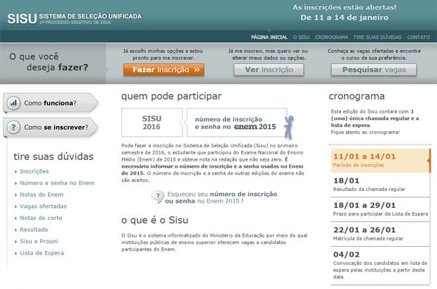 UFG oferece 6 mil vagas pelo Sisu