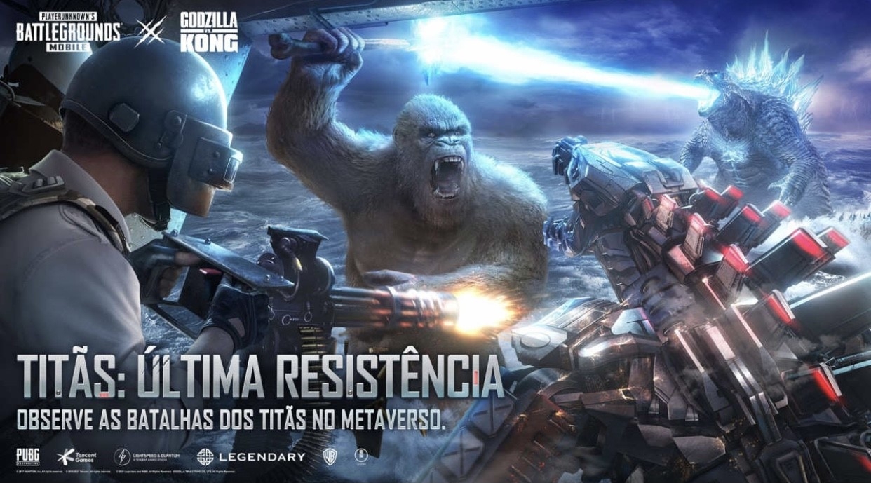 Godzilla VS. Kong já está disponível em PUBG MOBILE