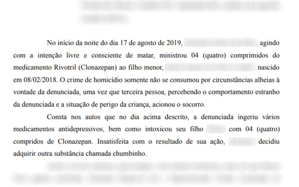 Mãe é acusada de tentar envenar o filho de 1 ano