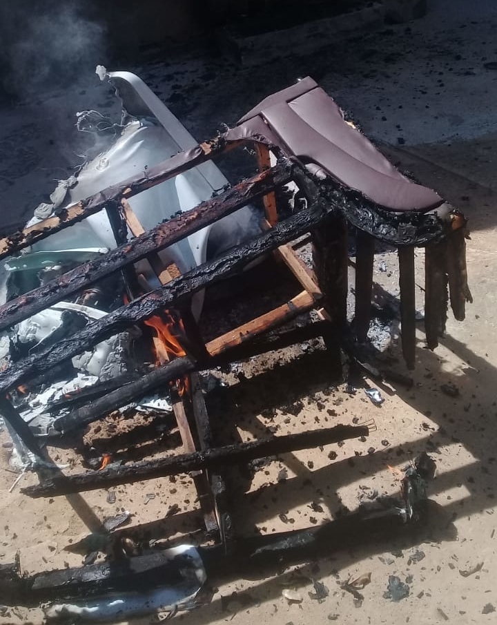 Homem é preso após atear fogo na casa da ex-mulher em Goiânia