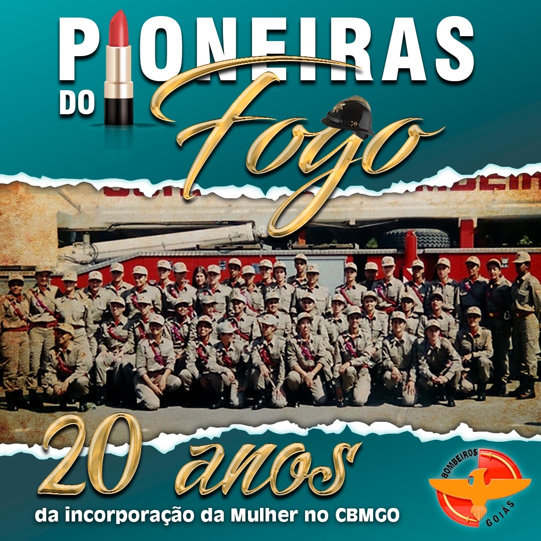 Corpo de Bombeiros Militar do Estado de Goiás comemora 20 anos da presença feminina na corporação