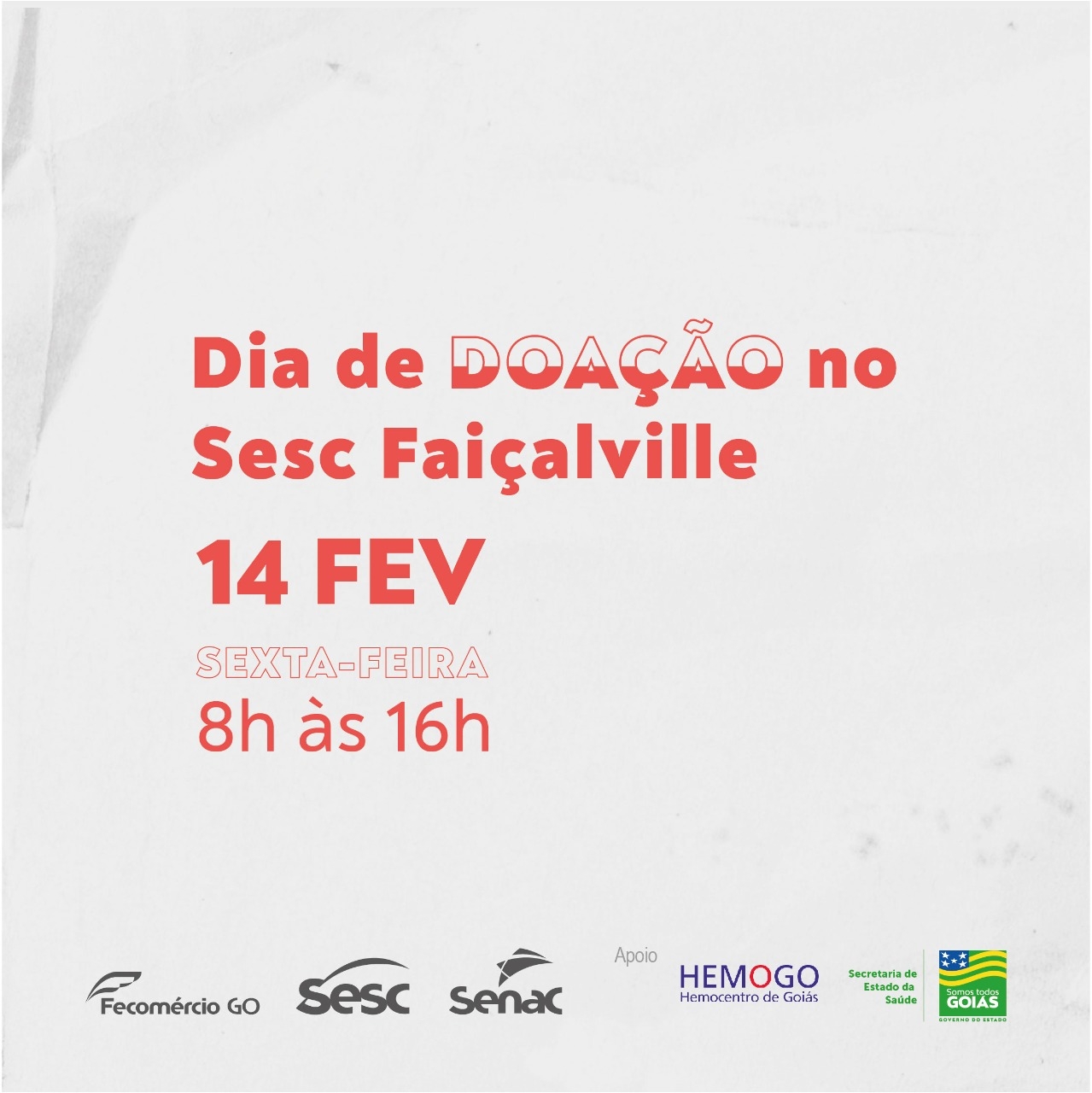 Sesc lança campanha de Carnaval para incentivo à doação de sangue