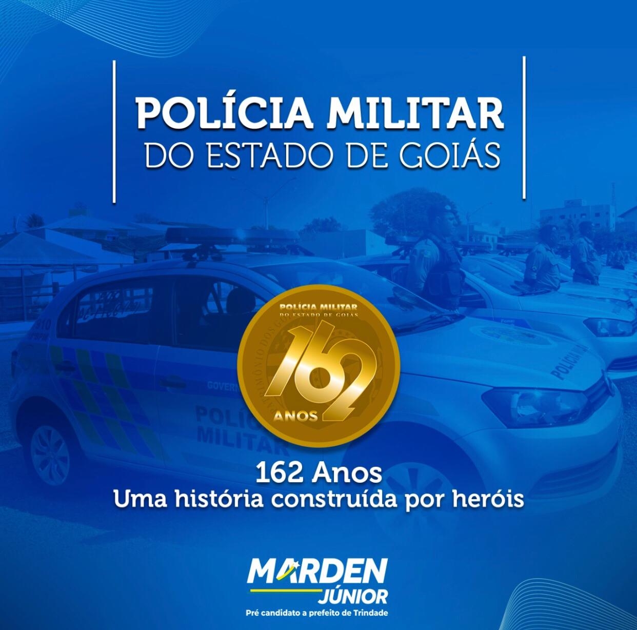 Pré-candidato à Prefeitura de Trindade, Marden Júnior celebra 162 anos da PMGO