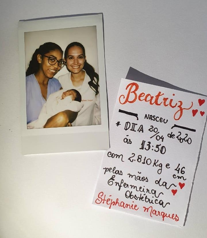 Arte e amor que se misturam no momento do nascimento