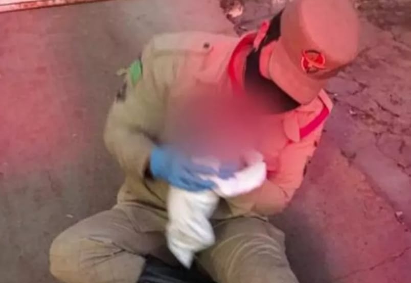 Recém-nascido foi salvo por bombeiros em Quirinópolis