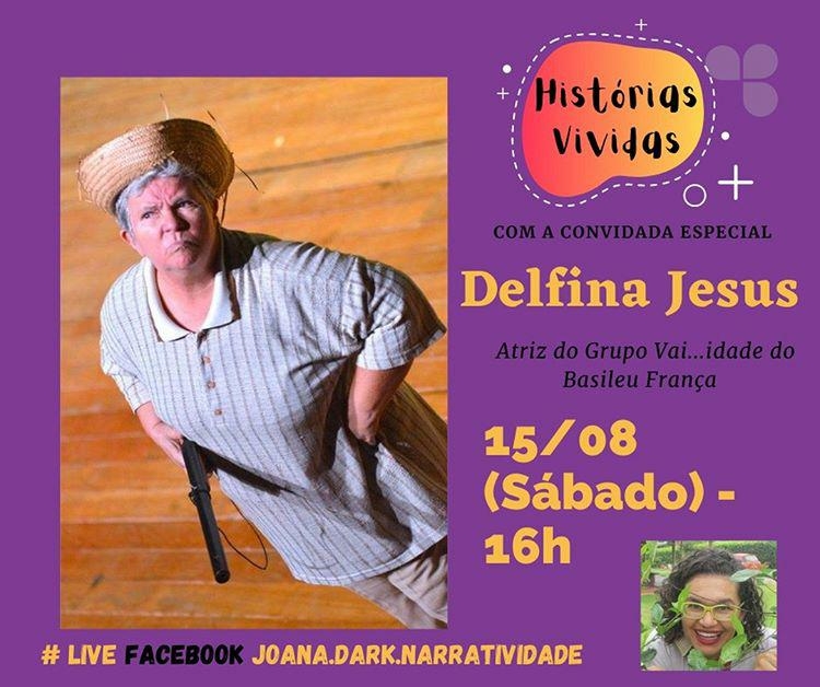 Atriz de grupo de Teatro do Basileu França participa de live neste sábado (15)