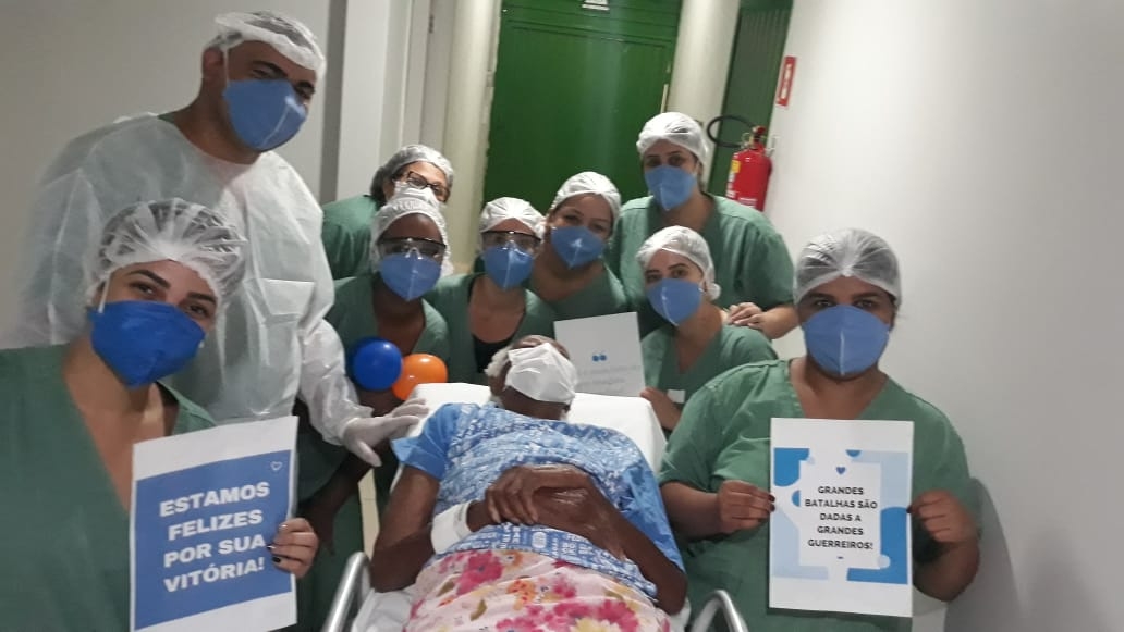 Centenária vence a Covid em Itumbiara