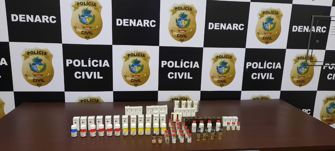 Personal trainer é preso por vender anabolizantes em Aparecida de Goiânia