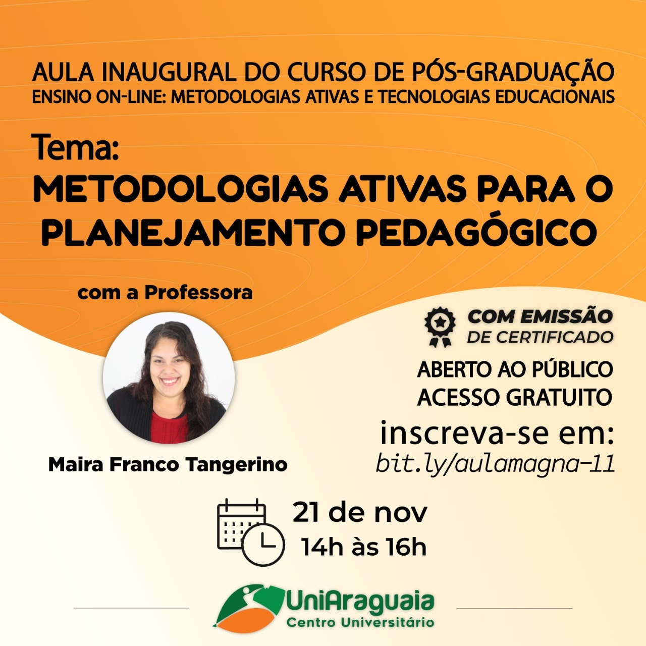 UniAraguaia inicia nova turma de pós-graduação em Metodologias Ativas e Tecnologias Educacionais