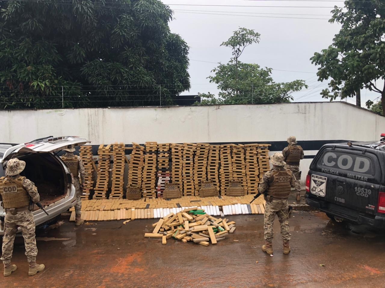 COD faz maior apreensão de drogas do ano em Goiás
