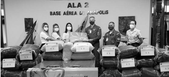 Ala 2 realiza a entrega de mais de 400 itens  arrecadados na Campanha do Agasalho