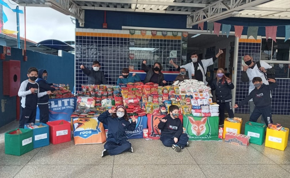 Evento escolar arrecada mais de cinco toneladas de alimentos